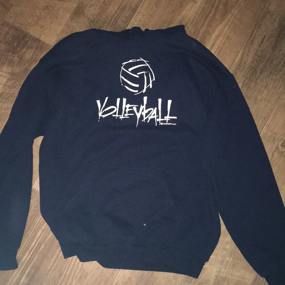dark blue volleyball hoodie